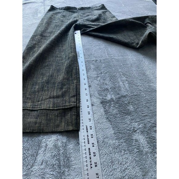 Sun Light Paris Womens T2 High Waist Wide Leg Trouser Crop Pants Cuffed Casual - Picture 6 of 7